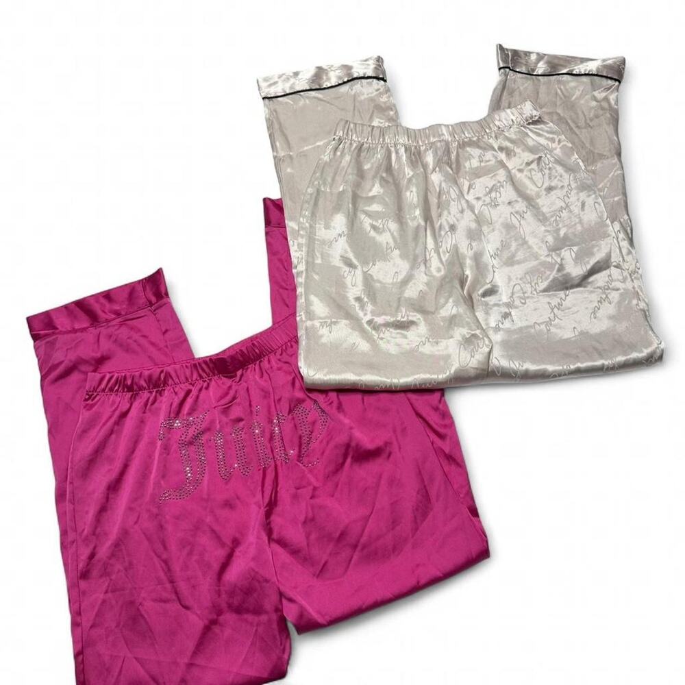Juicy Couture Bundle Two Shades Of Pink One Mcbling Pair One Logo Pair Pj Size S